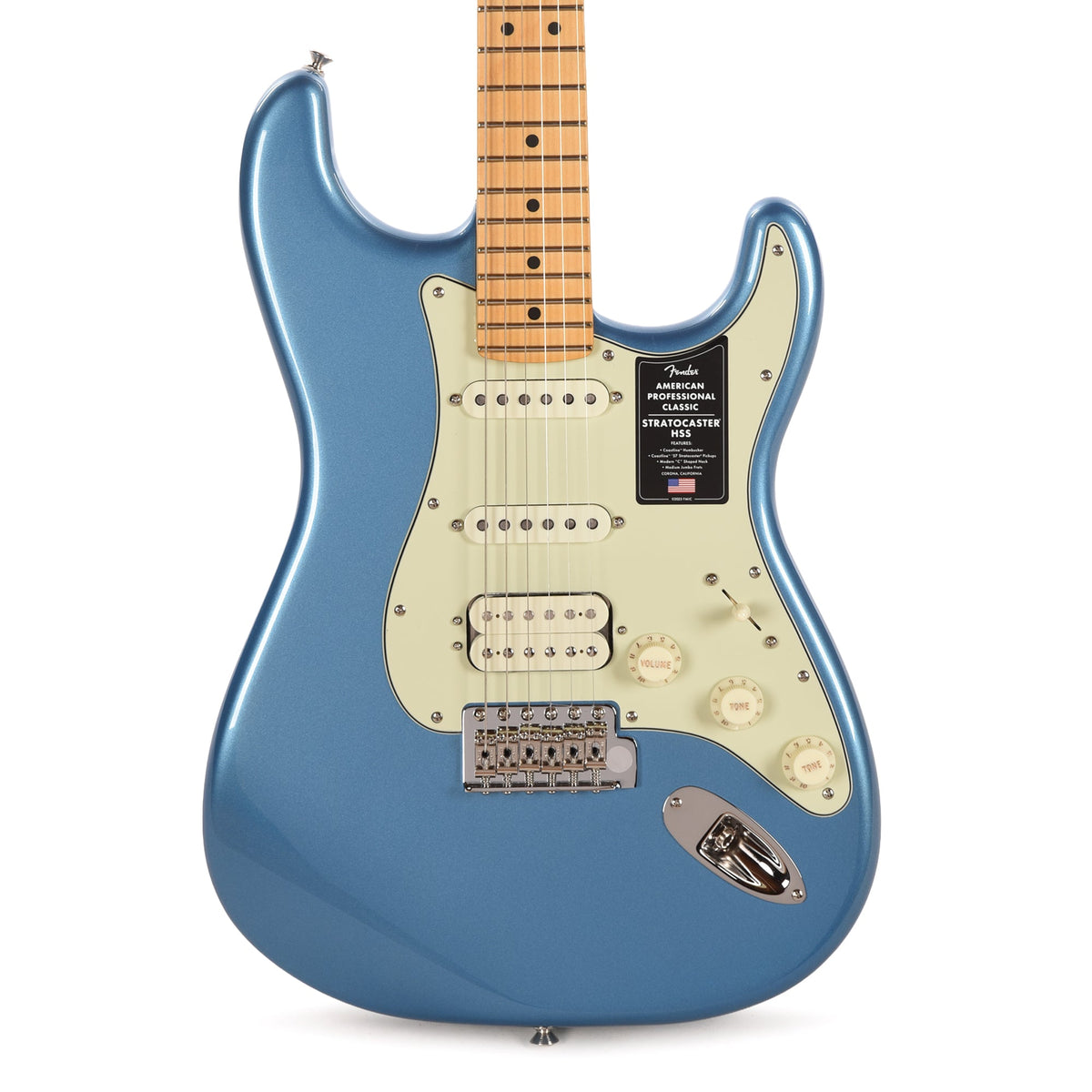 Fender American Professional Classic Stratocaster HSS Faded Lake Placid Blue - View 2 | MusicMarket