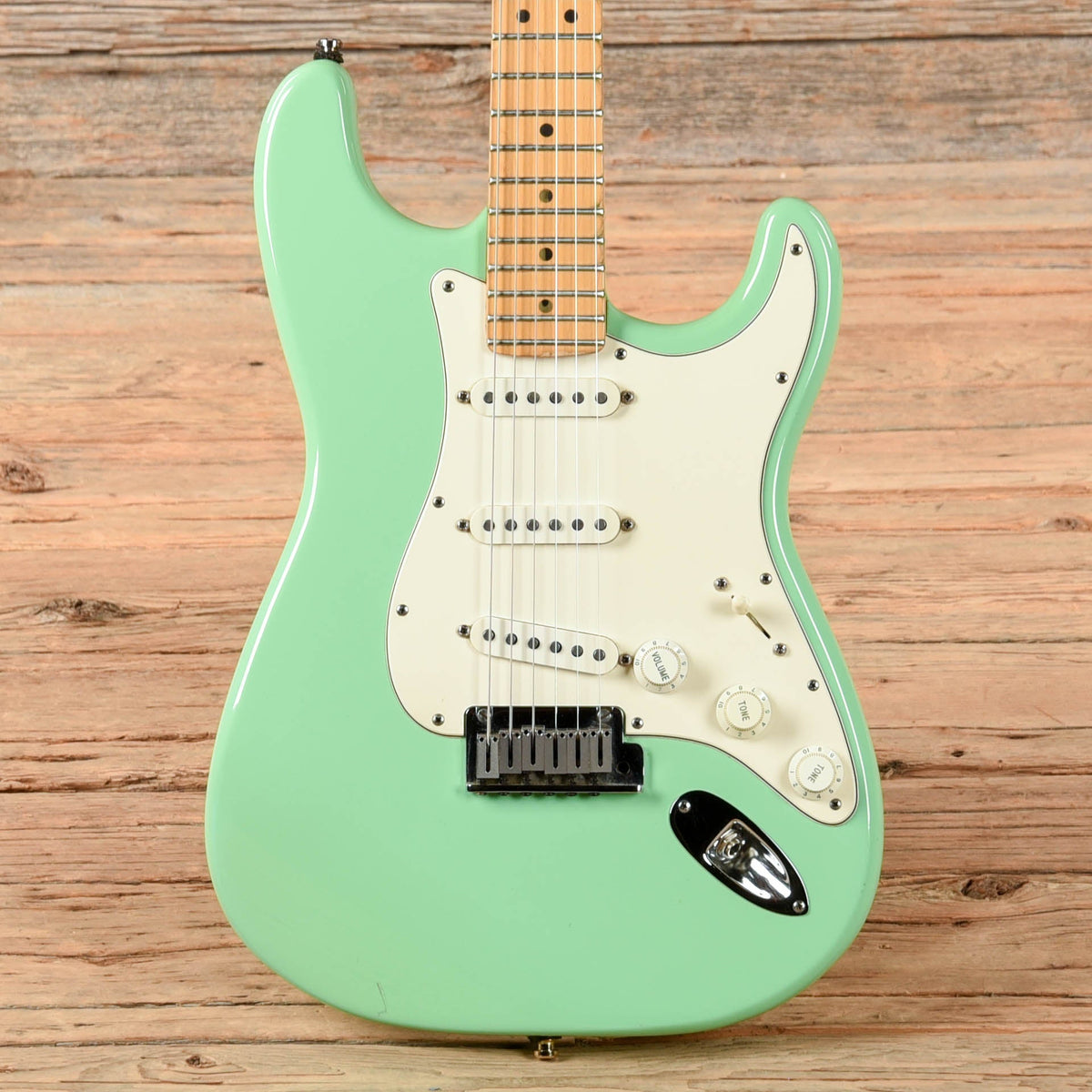Fender American Standard Stratocaster w/ Matching Headstock Surf Green 1995 - MusicMarket