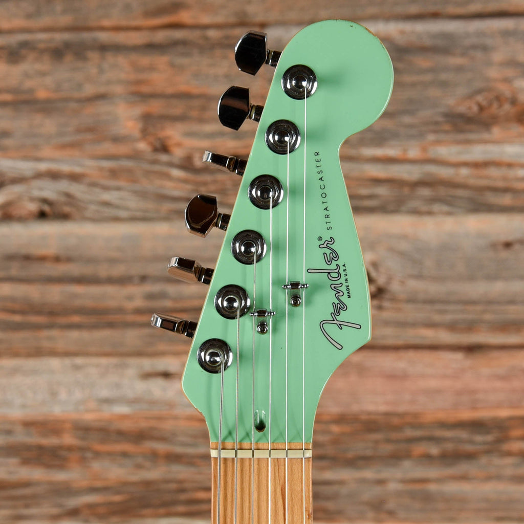 Fender American Standard Stratocaster w/ Matching Headstock Surf Green 1995 - View 6 | MusicMarket