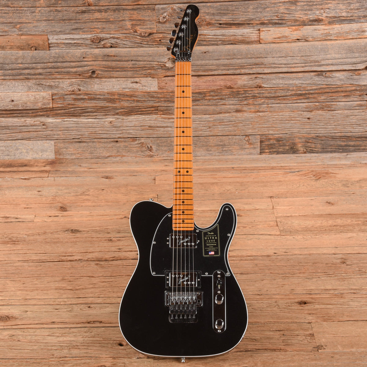Fender American Ultra Luxe Telecaster Floyd Mystic Black 2024 - View 4 | MusicMarket