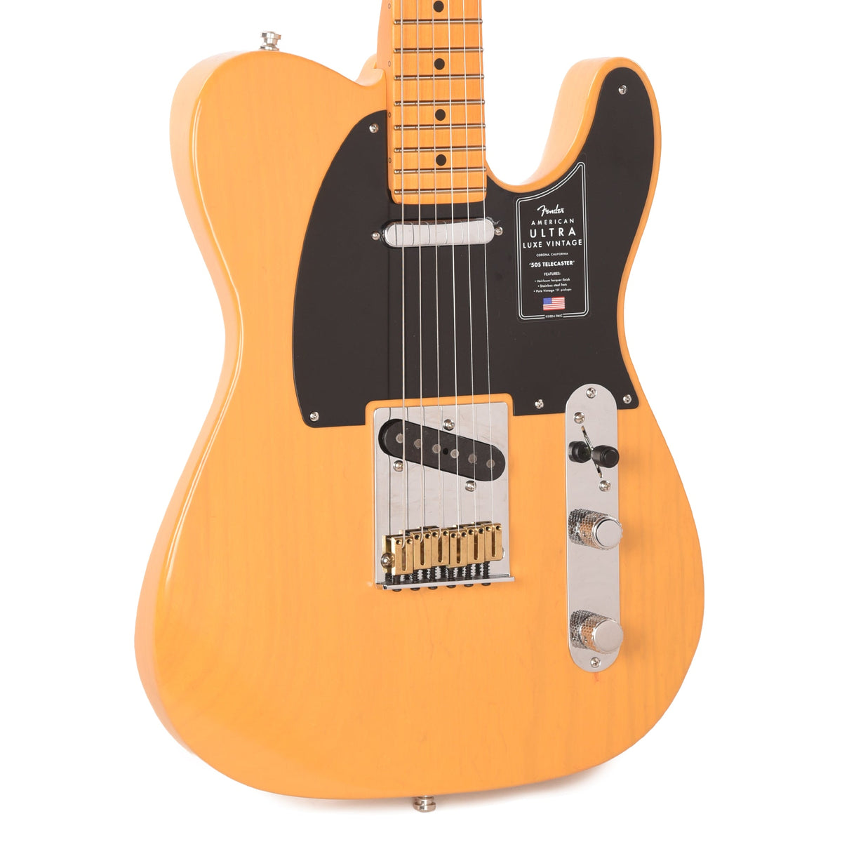 Fender American Ultra Luxe Vintage '50s Telecaster Butterscotch Blonde - MusicMarket