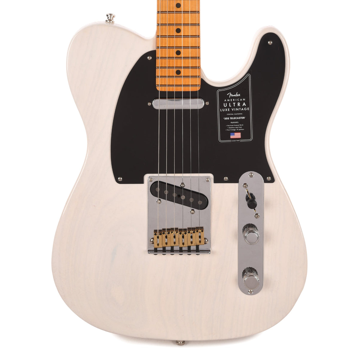 Fender American Ultra Luxe Vintage '50s Telecaster White Blonde - View 2 | MusicMarket