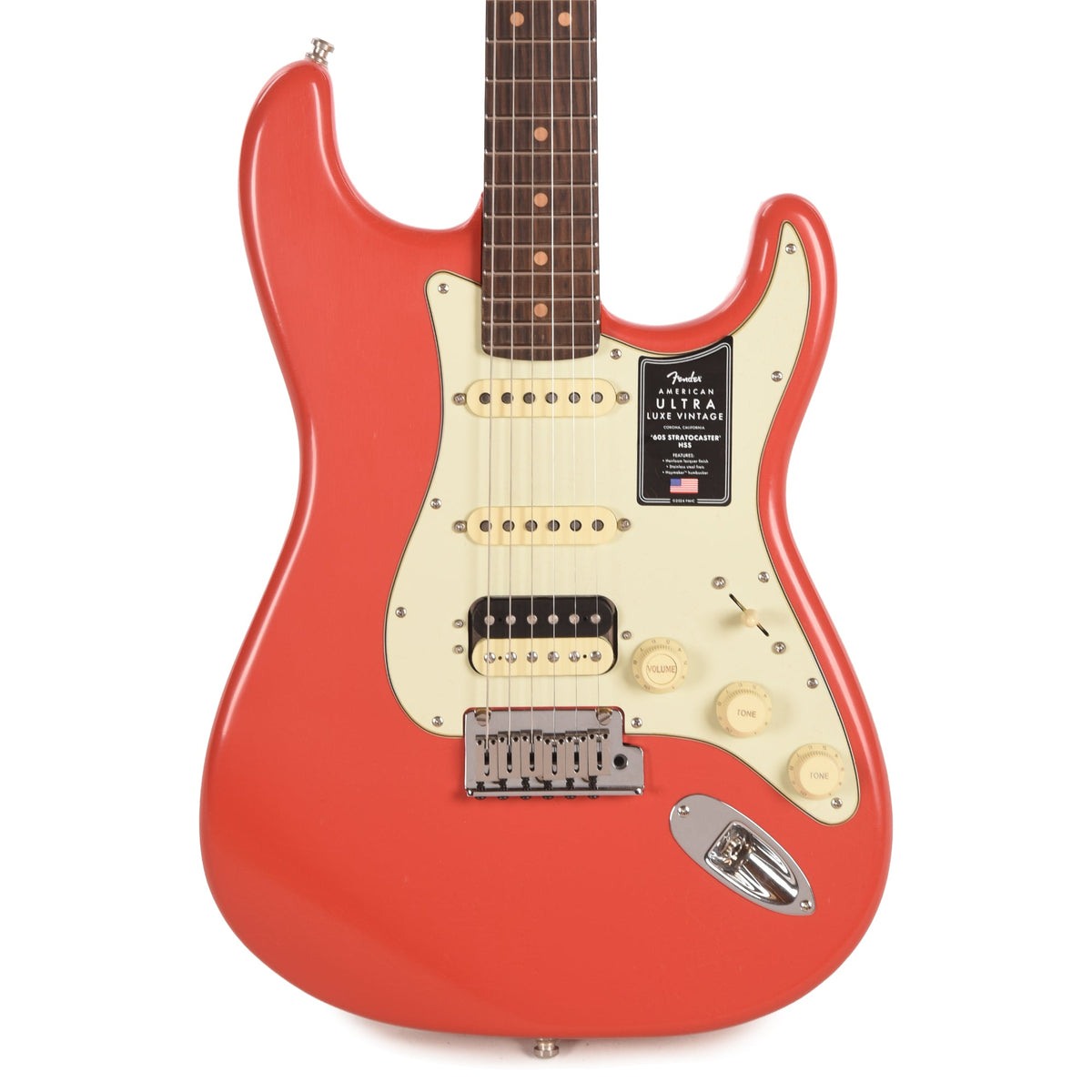 Fender American Ultra Luxe Vintage '60s Stratocaster HSS Fiesta Red - View 2 | MusicMarket