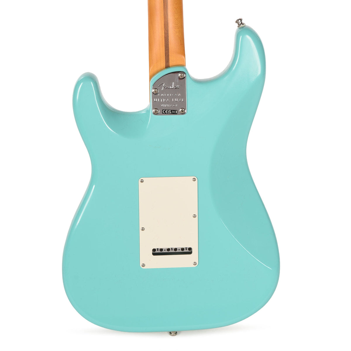 Fender American Ultra Luxe Vintage '60s Stratocaster HSS Surf Green Metallic - View 3 | MusicMarket