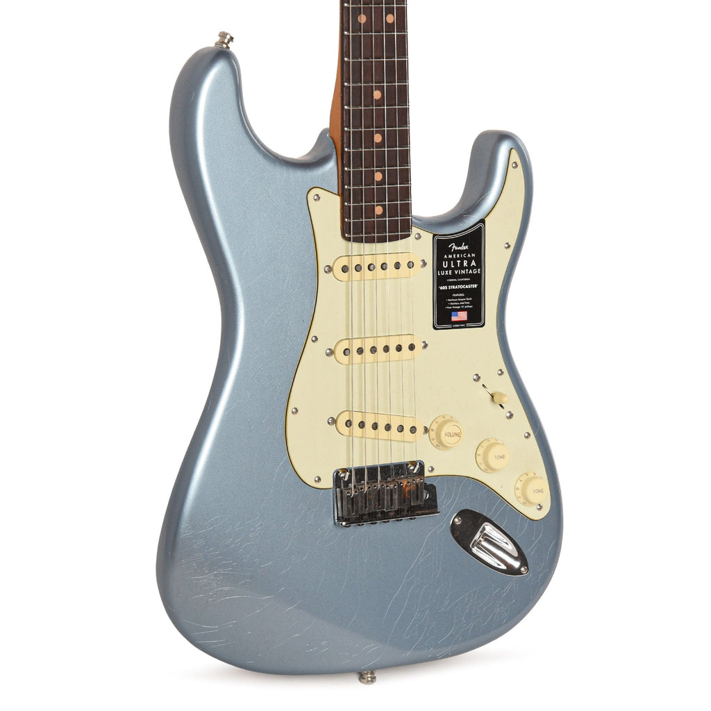 Fender American Ultra Luxe Vintage '60s Stratocaster Ice Blue Metallic - MusicMarket