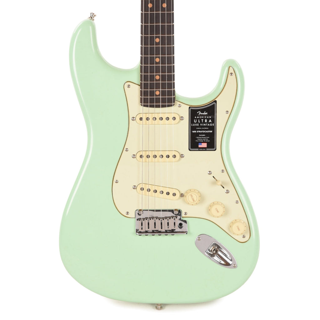 Fender American Ultra Luxe Vintage '60s Stratocaster Surf Green - View 2 | MusicMarket