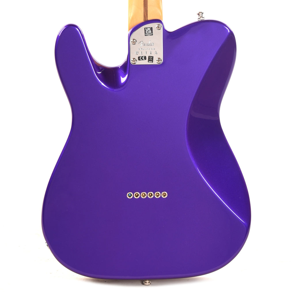 Fender American Ultra Telecaster Plum Metallic & Anodized Gold Pickguard - View 3 | MusicMarket