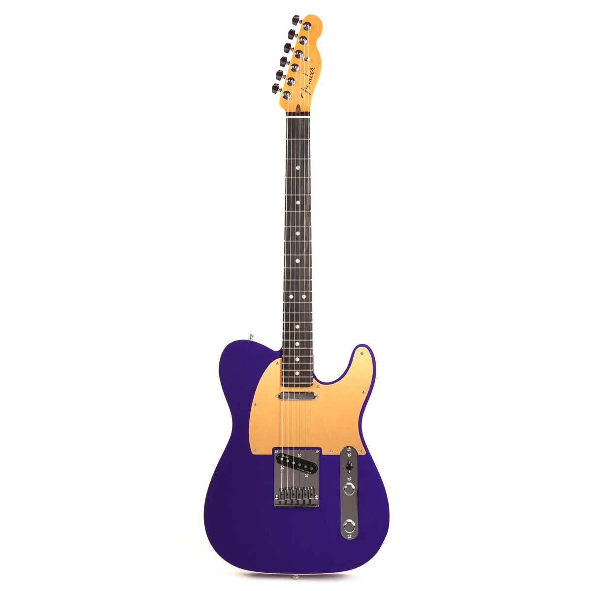 Fender American Ultra Telecaster Plum Metallic & Anodized Gold Pickguard - View 4 | MusicMarket