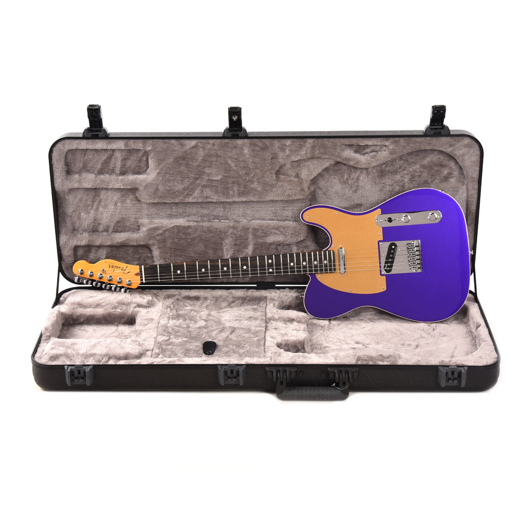 Fender American Ultra Telecaster Plum Metallic & Anodized Gold Pickguard - View 9 | MusicMarket