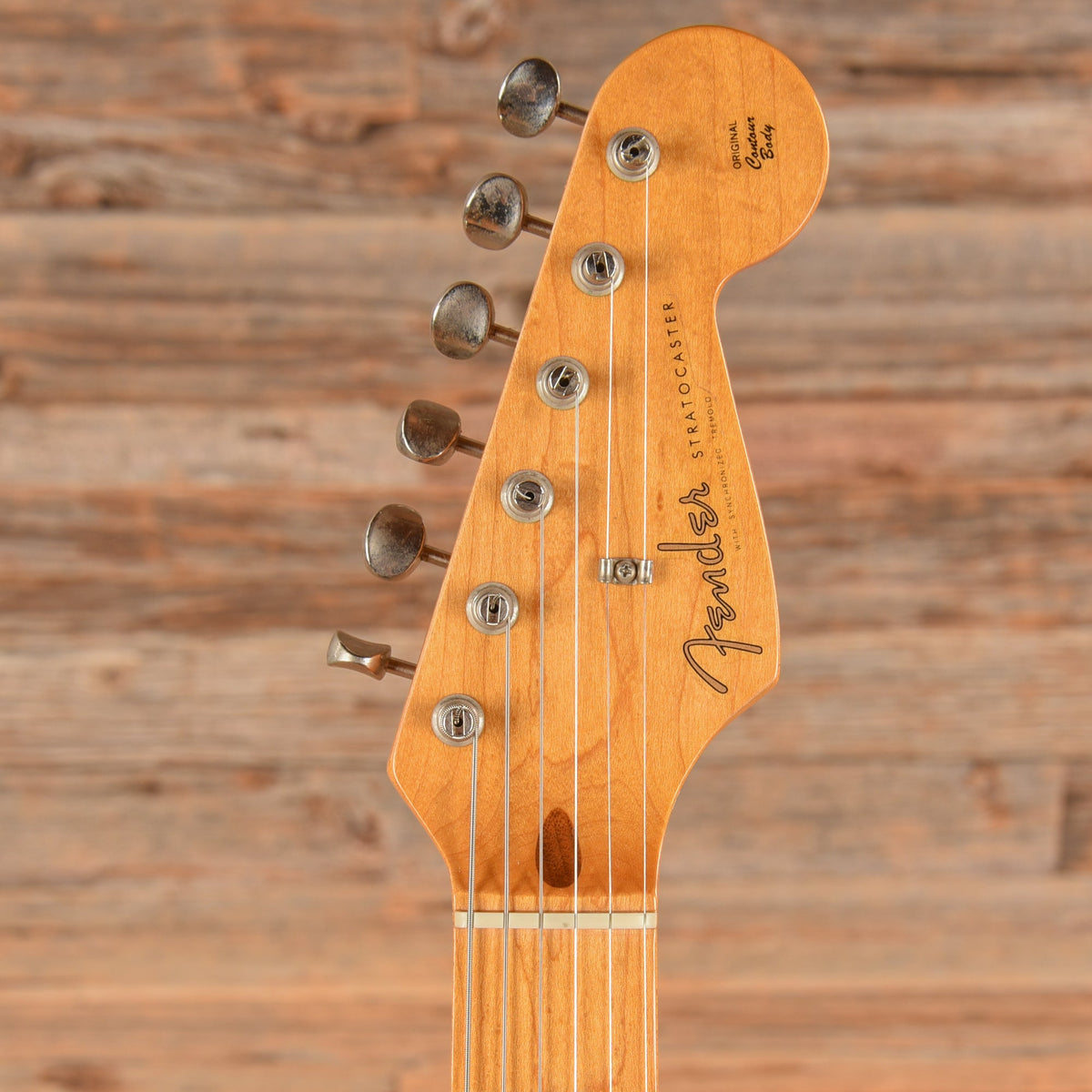 Fender American Vintage 57 Stratocaster Fiesta Red 1992 - View 6 | MusicMarket