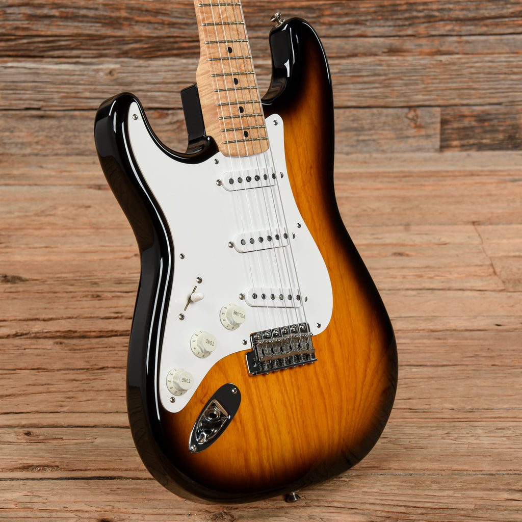 Fender Custom Classic 1957 Stratocaster Gene Baker 2-Tone Sunburst 1995 LEFTY - View 2 | MusicMarket