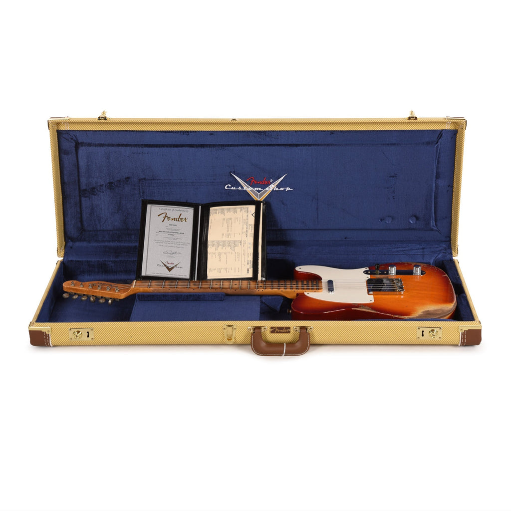 Fender Custom Shop 1951 Nocaster Heavy Relic Aged Cherry Sunburst - View 8 | MusicMarket