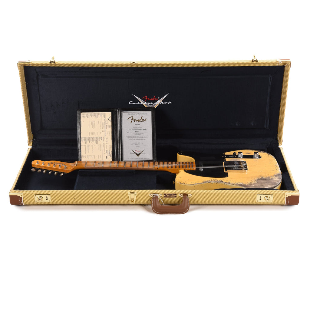 Fender Custom Shop 1951 Nocaster Super Heavy Relic Super Faded Aged Nocaster Blonde - View 8 | MusicMarket