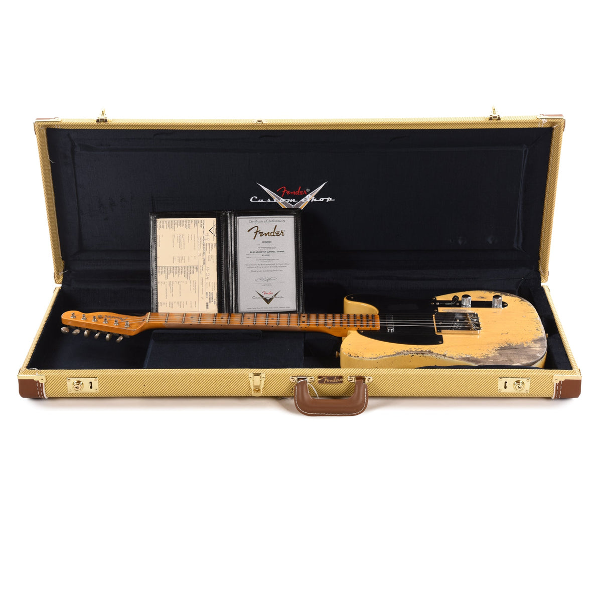 Fender Custom Shop 1951 Nocaster Super Heavy Relic Super Faded Aged Nocaster Blonde - View 8 | MusicMarket