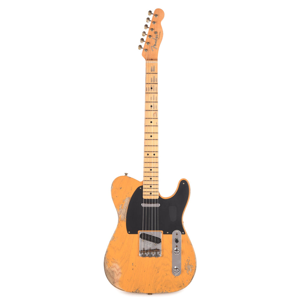 Fender Custom Shop 1952 Telecaster "Chicago Special" Heavy Relic Faded Butterscotch Blonde - View 4 | MusicMarket