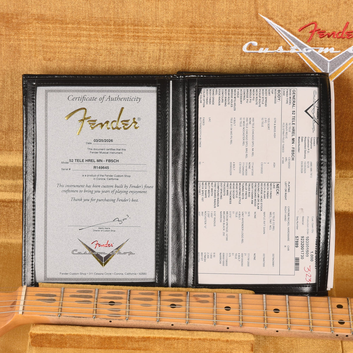 Fender Custom Shop 1952 Telecaster "Chicago Special" Heavy Relic Faded Butterscotch Blonde - View 9 | MusicMarket