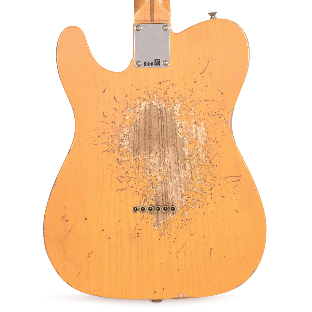 Fender Custom Shop 1952 Telecaster "Chicago Special" Heavy Relic Faded Butterscotch Blonde - View 3 | MusicMarket