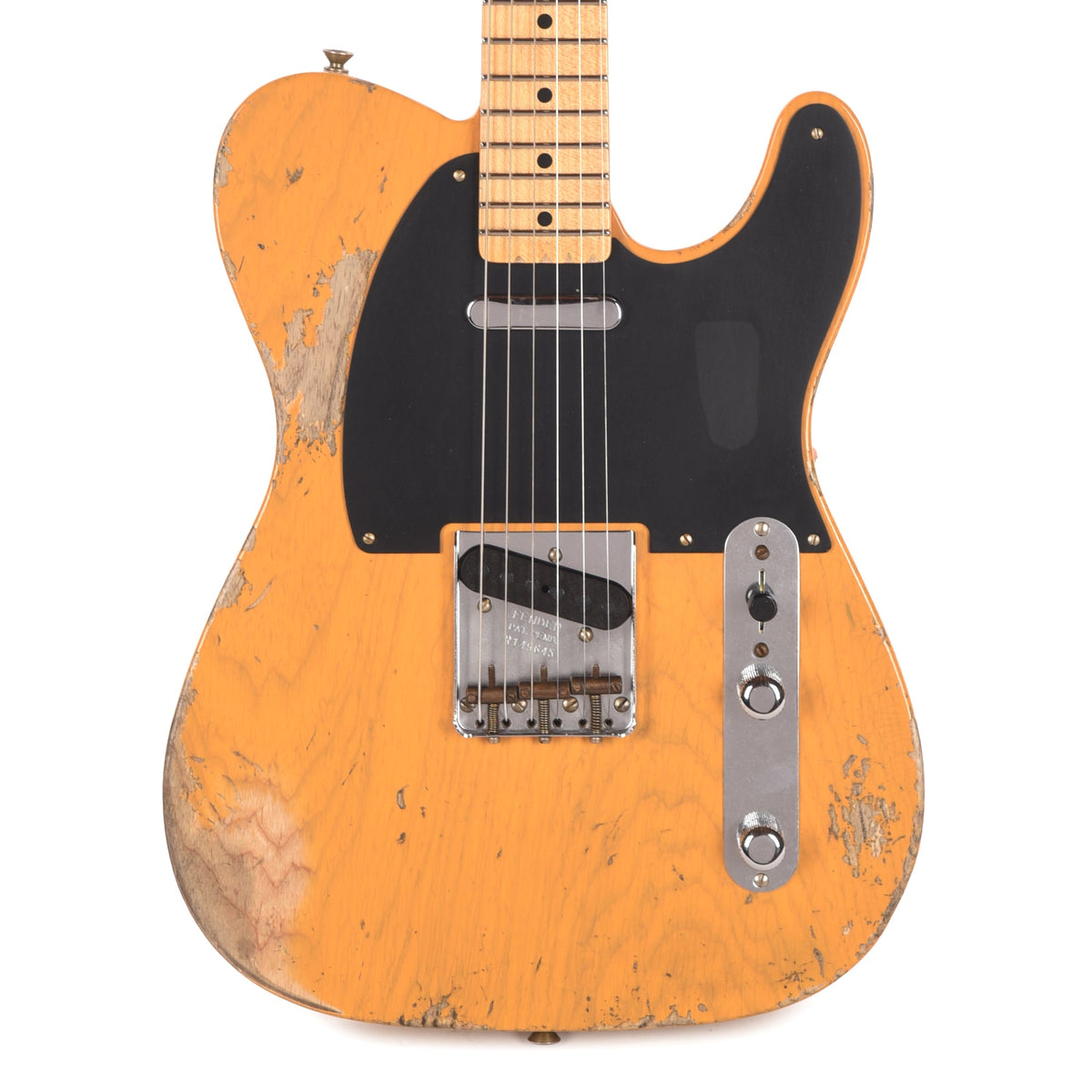 Fender Custom Shop 1952 Telecaster "Chicago Special" Heavy Relic Faded Butterscotch Blonde - View 2 | MusicMarket
