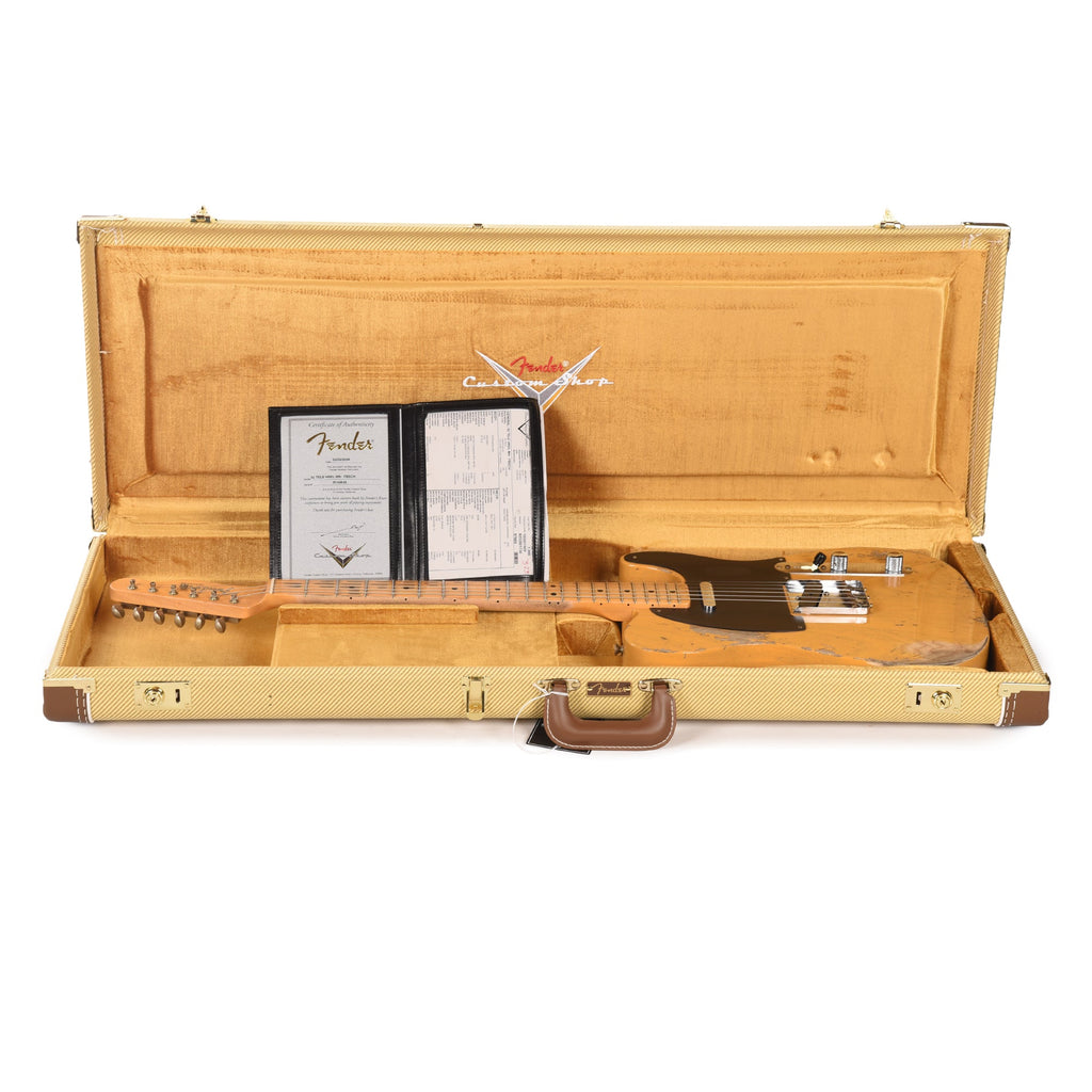Fender Custom Shop 1952 Telecaster "Chicago Special" Heavy Relic Faded Butterscotch Blonde - View 8 | MusicMarket