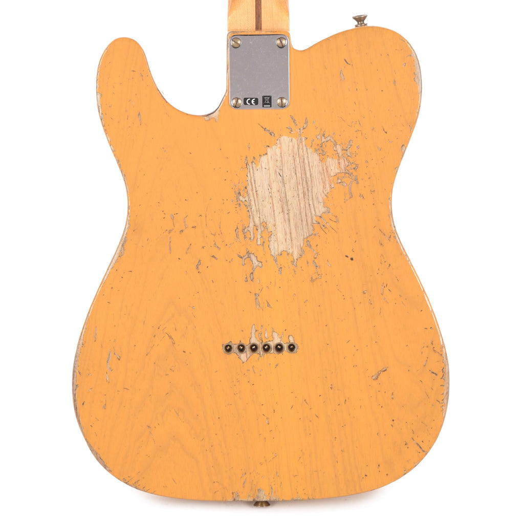 Fender Custom Shop 1952 Telecaster "Chicago Special" Heavy Relic Faded Butterscotch Blonde - View 3 | MusicMarket