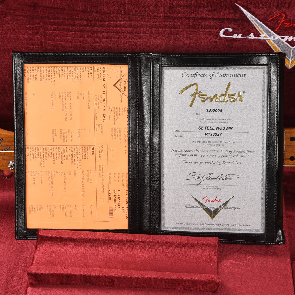 Fender Custom Shop 1952 Telecaster "Chicago Special" NOS Dirty Nocaster Blonde w/Roasted Neck - View 10 | MusicMarket