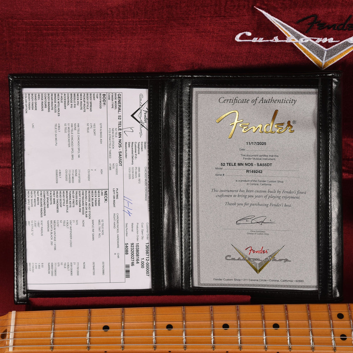 Fender Custom Shop 1952 Telecaster "Chicago Special" NOS Super Aged '55 Desert Tan - View 9 | MusicMarket