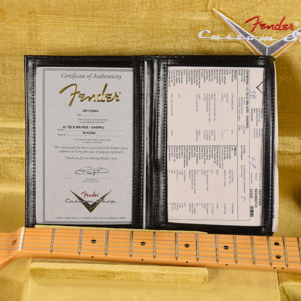 Fender Custom Shop 1952 Telecaster "Chicago Special" NOS Super Aged Surf Green - View 8 | MusicMarket