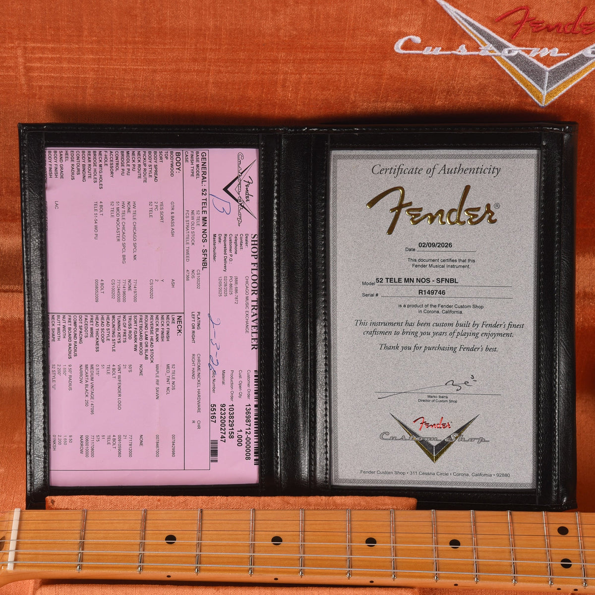 Fender Custom Shop 1952 Telecaster "Chicago Special" NOS Super Faded Nocaster Blonde - View 9 | MusicMarket