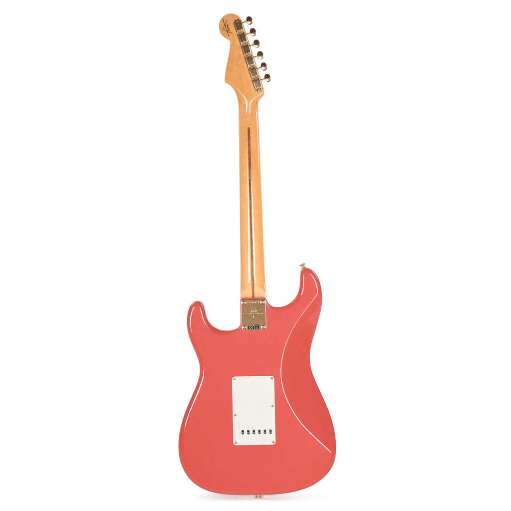 Fender Custom Shop 1955 Stratocaster Deluxe Closet Classic Faded Aged Fiesta Red - View 5 | MusicMarket