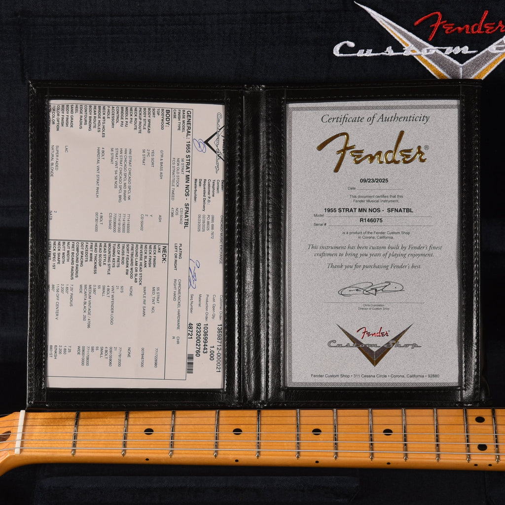 Fender Custom Shop 1955 Stratocaster Hardtail "Chicago Special" NOS Super Faded Natural Blonde - View 9 | MusicMarket