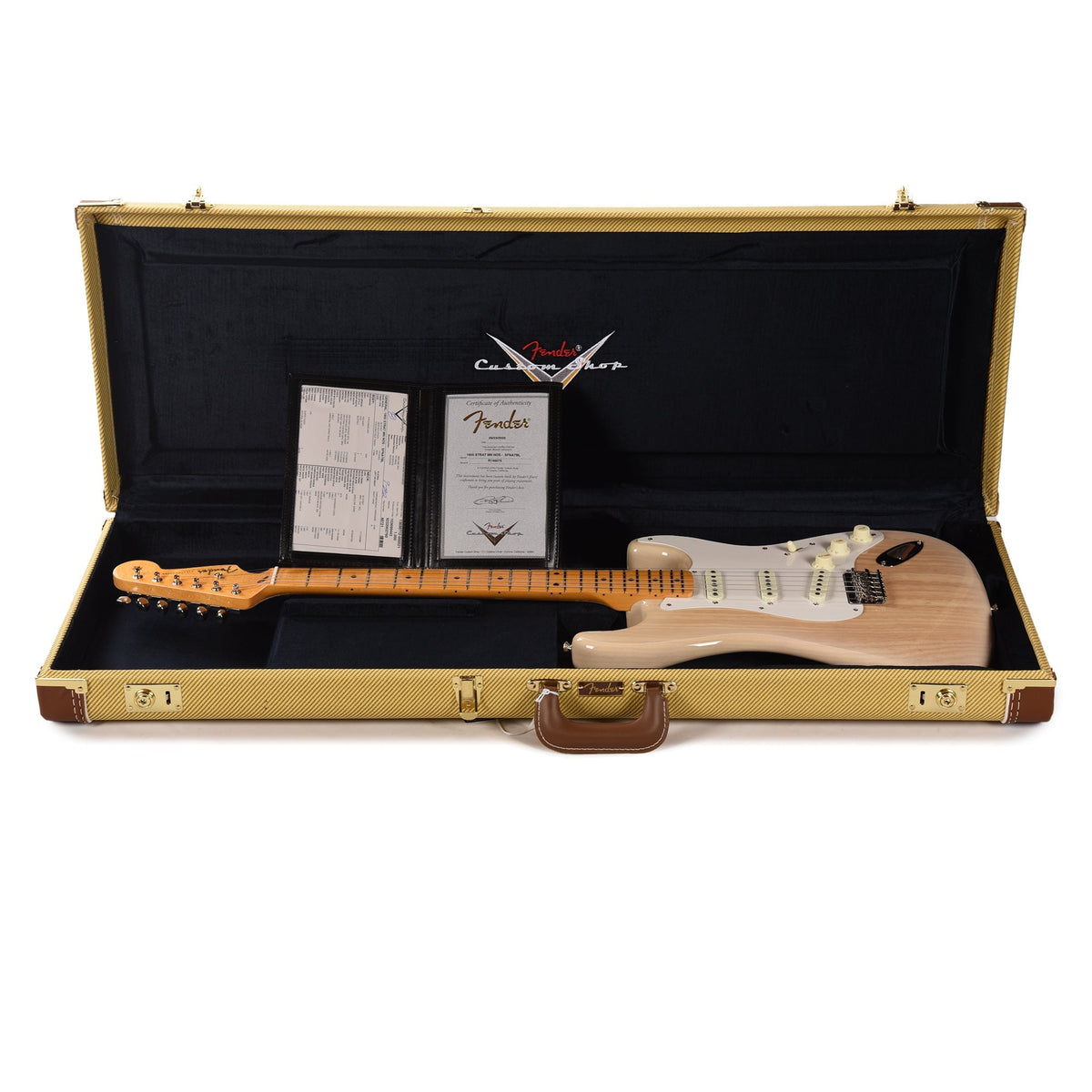Fender Custom Shop 1955 Stratocaster Hardtail "Chicago Special" NOS Super Faded Natural Blonde - View 8 | MusicMarket