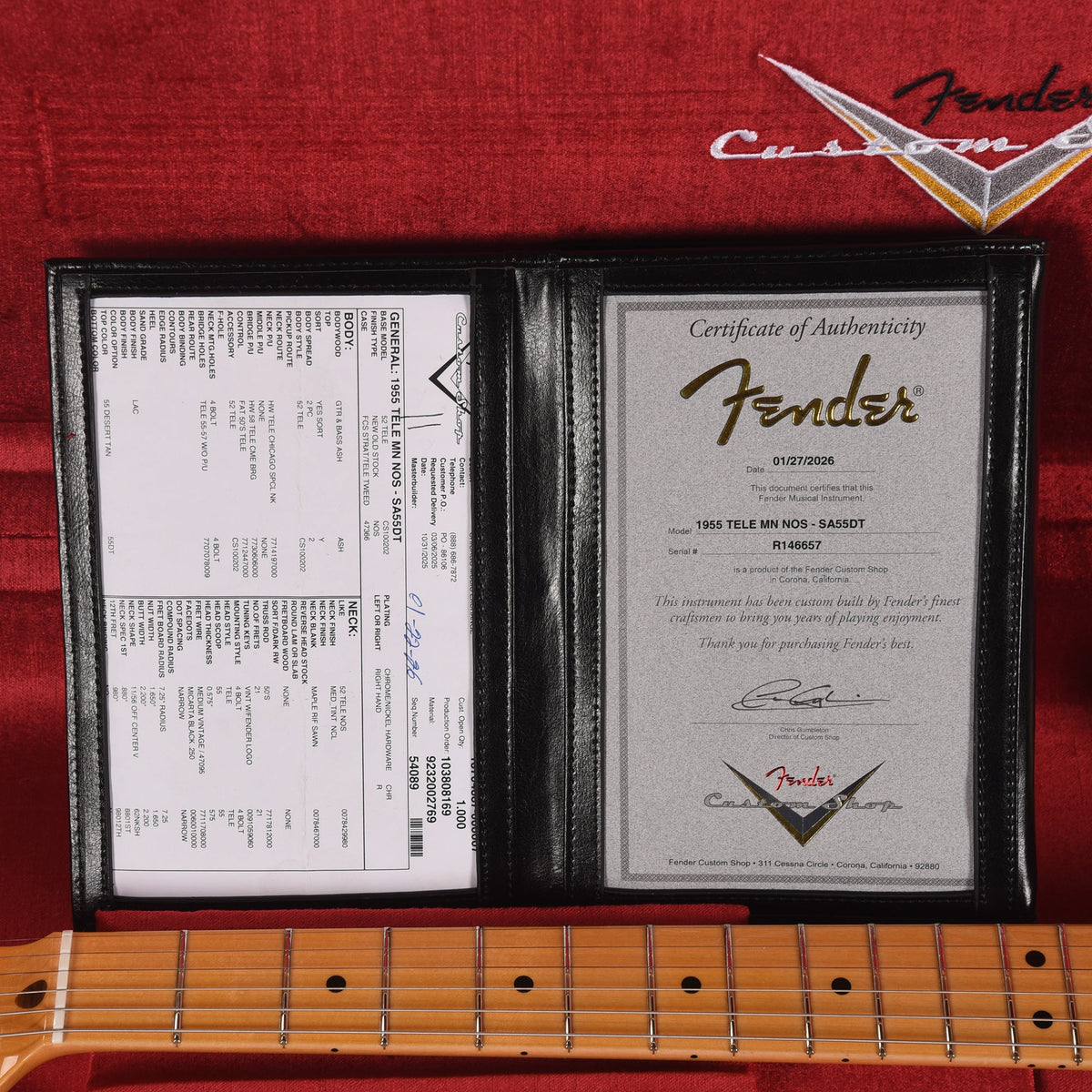 Fender Custom Shop 1955 Telecaster "Chicago Special" NOS Super Aged '55 Desert Tan - View 9 | MusicMarket