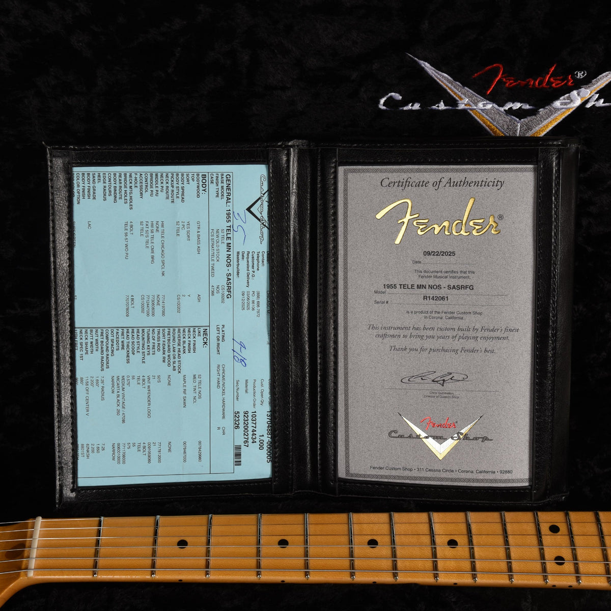 Fender Custom Shop 1955 Telecaster "Chicago Special" NOS Super Aged Surf Green - View 9 | MusicMarket