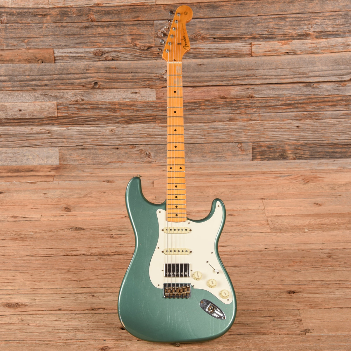 Fender Custom Shop 1957 Stratocaster Hardtail HSS "Chicago Special" Journeyman Relic Aged Sherwood Green - View 4