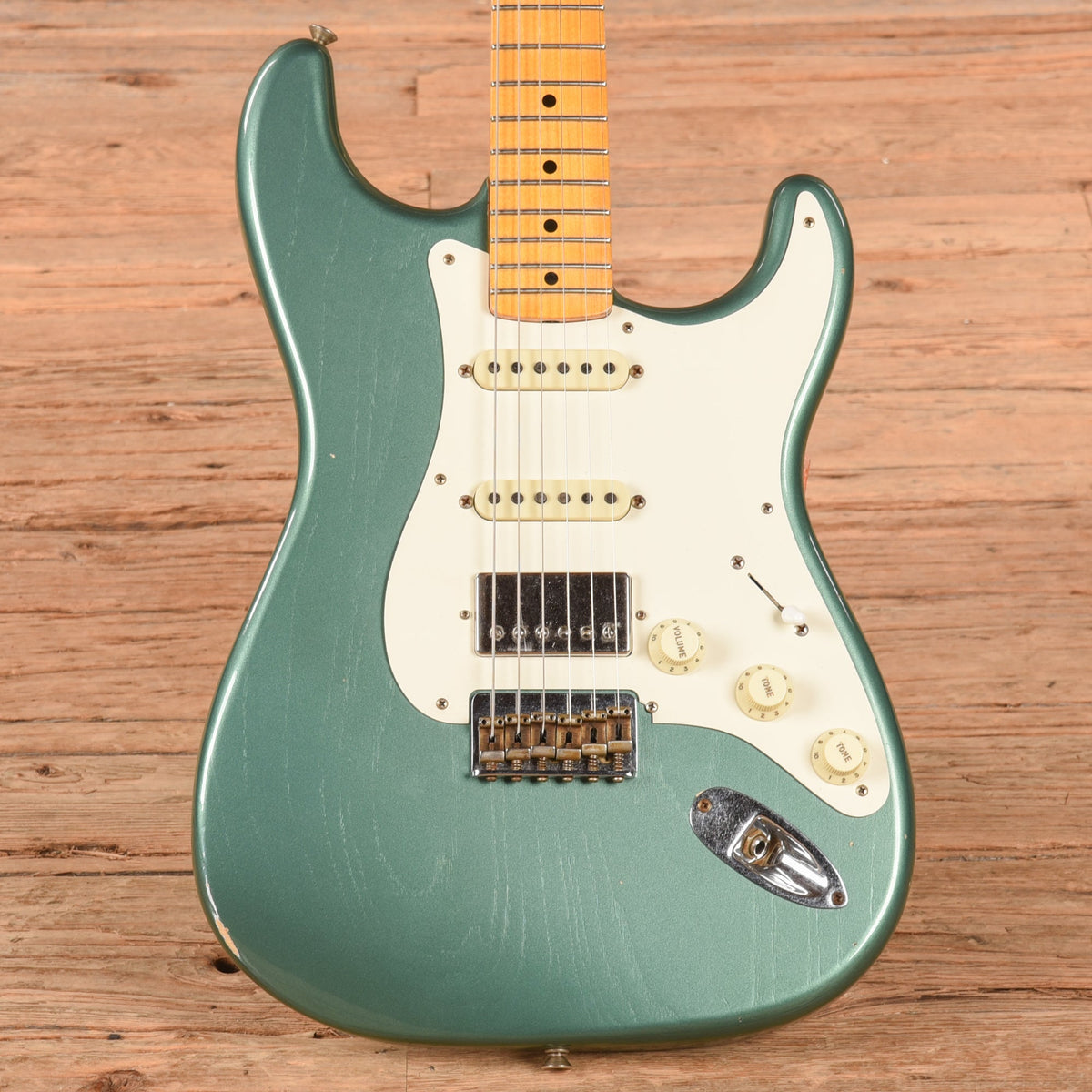 Fender Custom Shop 1957 Stratocaster Hardtail HSS "Chicago Special" Journeyman Relic Aged Sherwood Green - MusicMarket