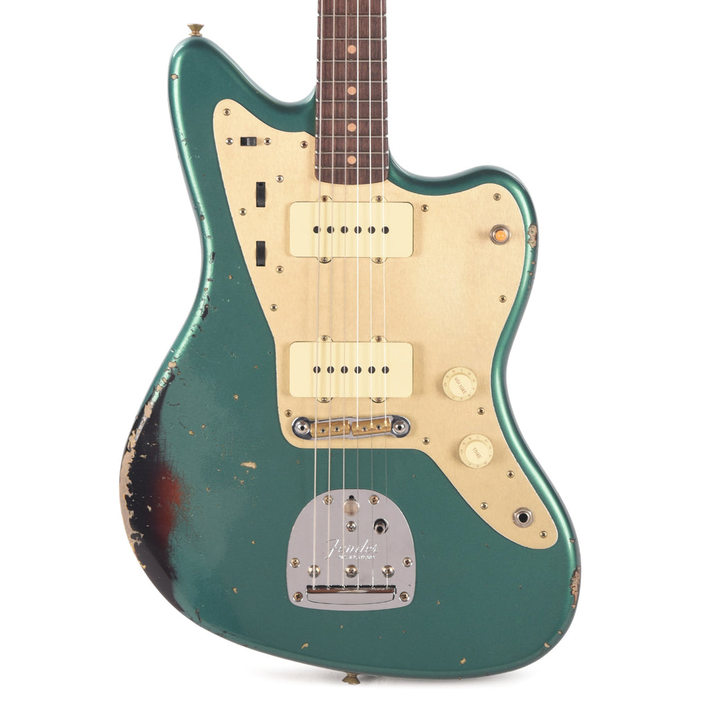 Fender Custom Shop 1959 Jazzmaster "Chicago Special" Relic British Racing Green over Wide Fade 3-Color Sunburst -