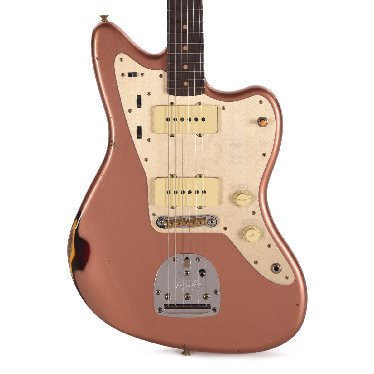 Fender Custom Shop 1959 Jazzmaster "Chicago Special" Relic Copper over Chocolate 3-Color Sunburst - View 2 | MusicMarket