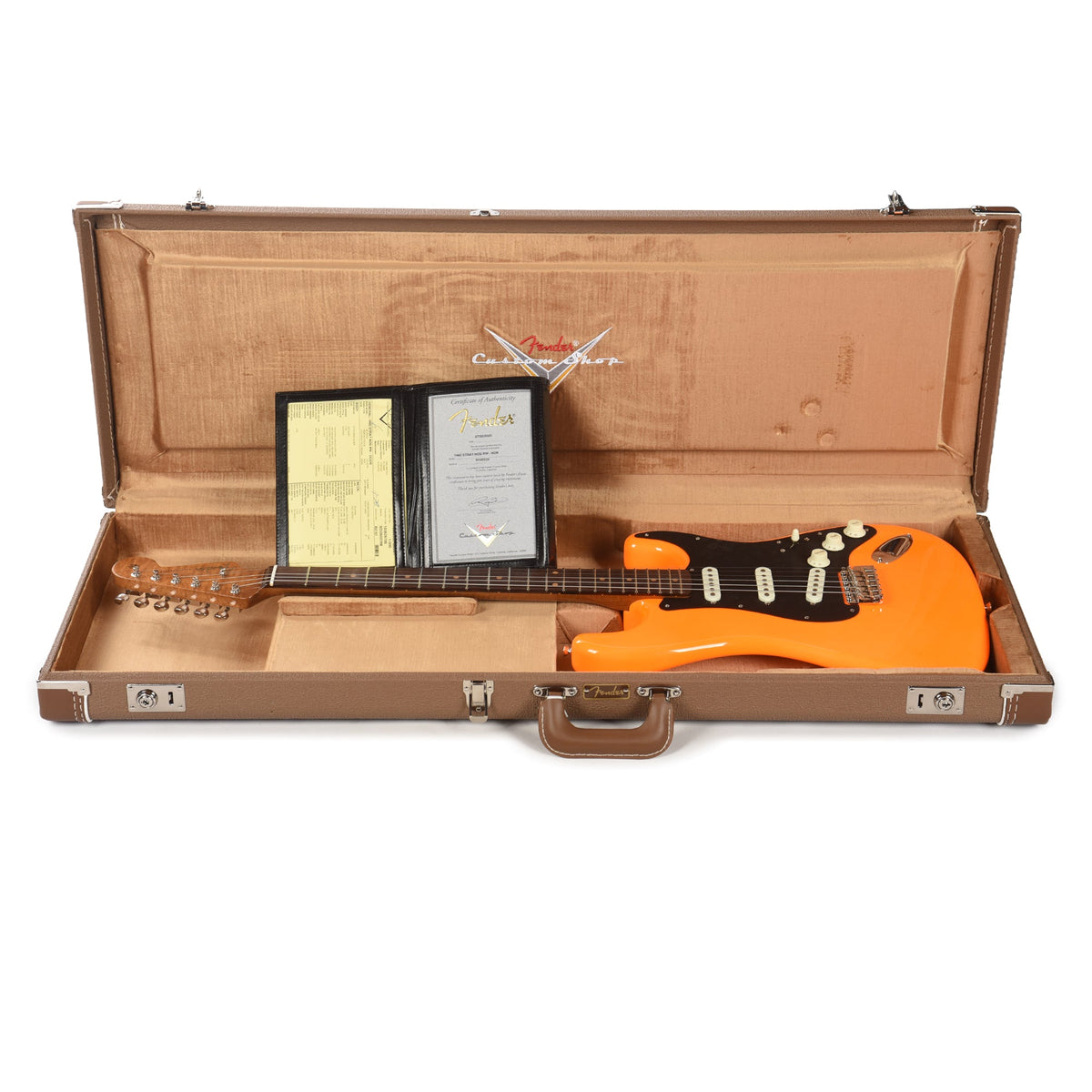 Fender Custom Shop 1960 Stratocaster "Chicago Special" NOS Fluorescent Orange - View 8 | MusicMarket