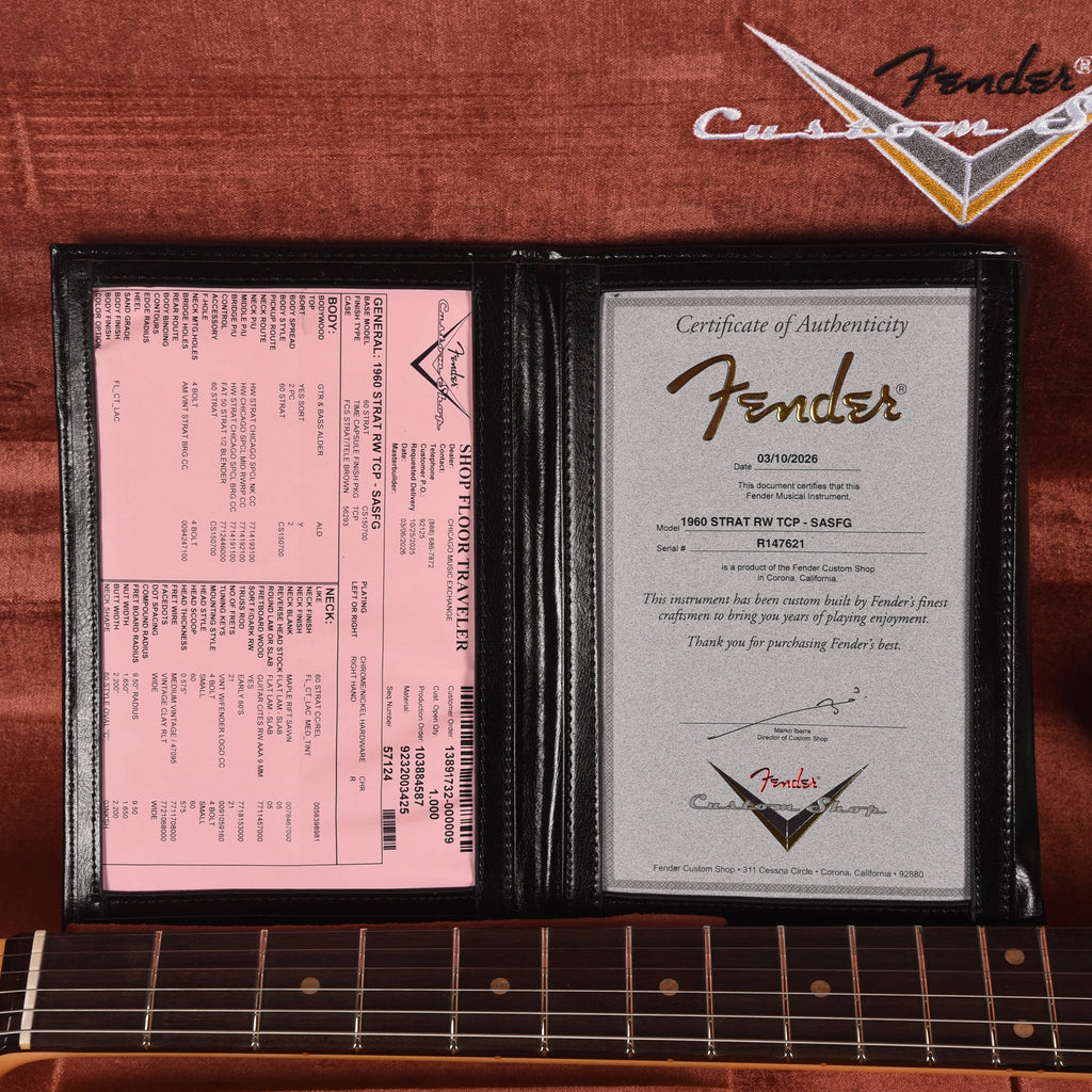 Fender Custom Shop 1960 Stratocaster "Chicago Special" Time Capsule Super Aged Sea Foam Green - View 9 | MusicMarket