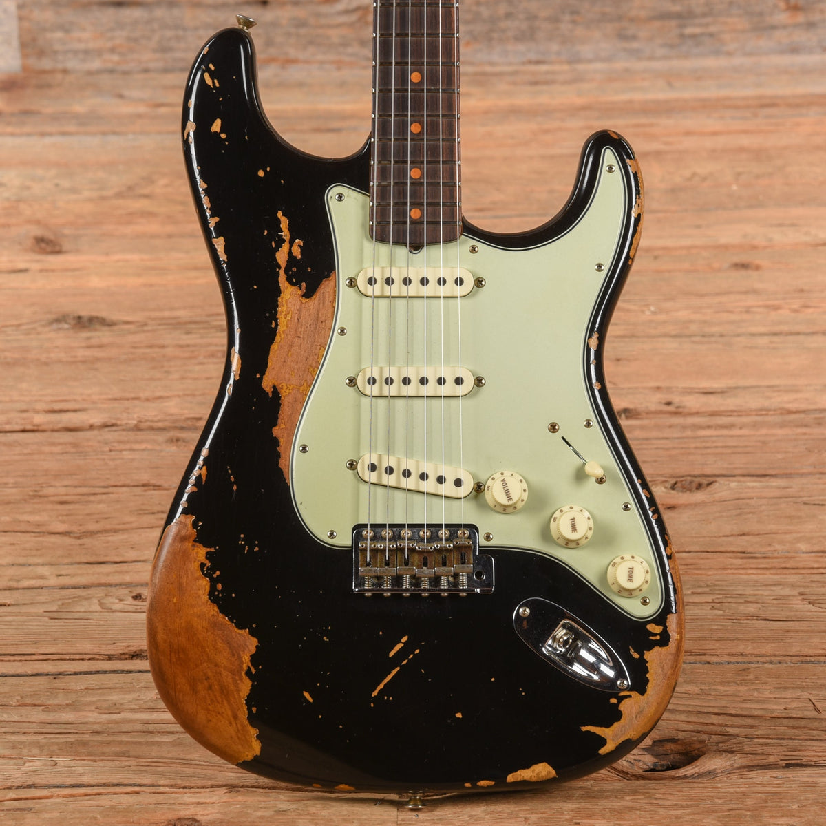 Fender Custom Shop 1960 Stratocaster Heavy Relic Black 2023 - MusicMarket