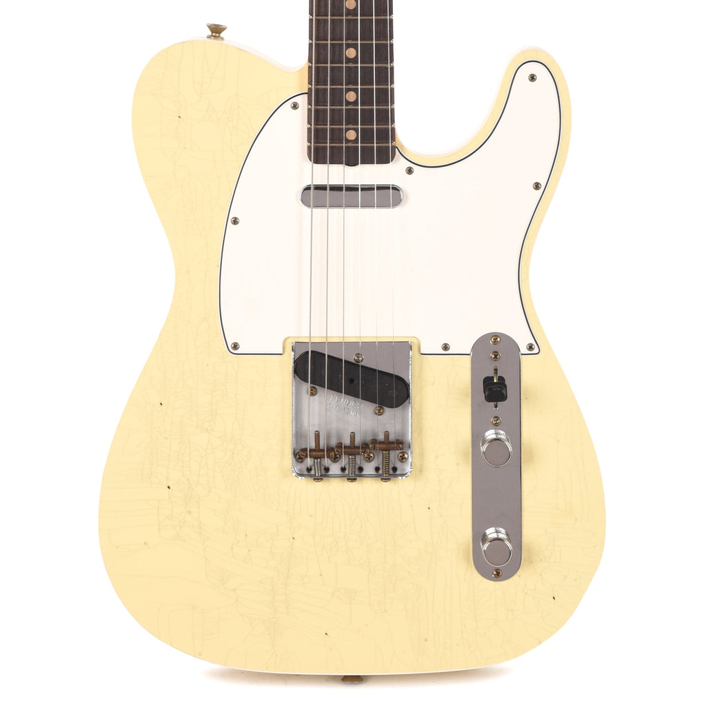 Fender Custom Shop 1960 Telecaster Custom Journeyman Relic Vintage White - View 2 | MusicMarket
