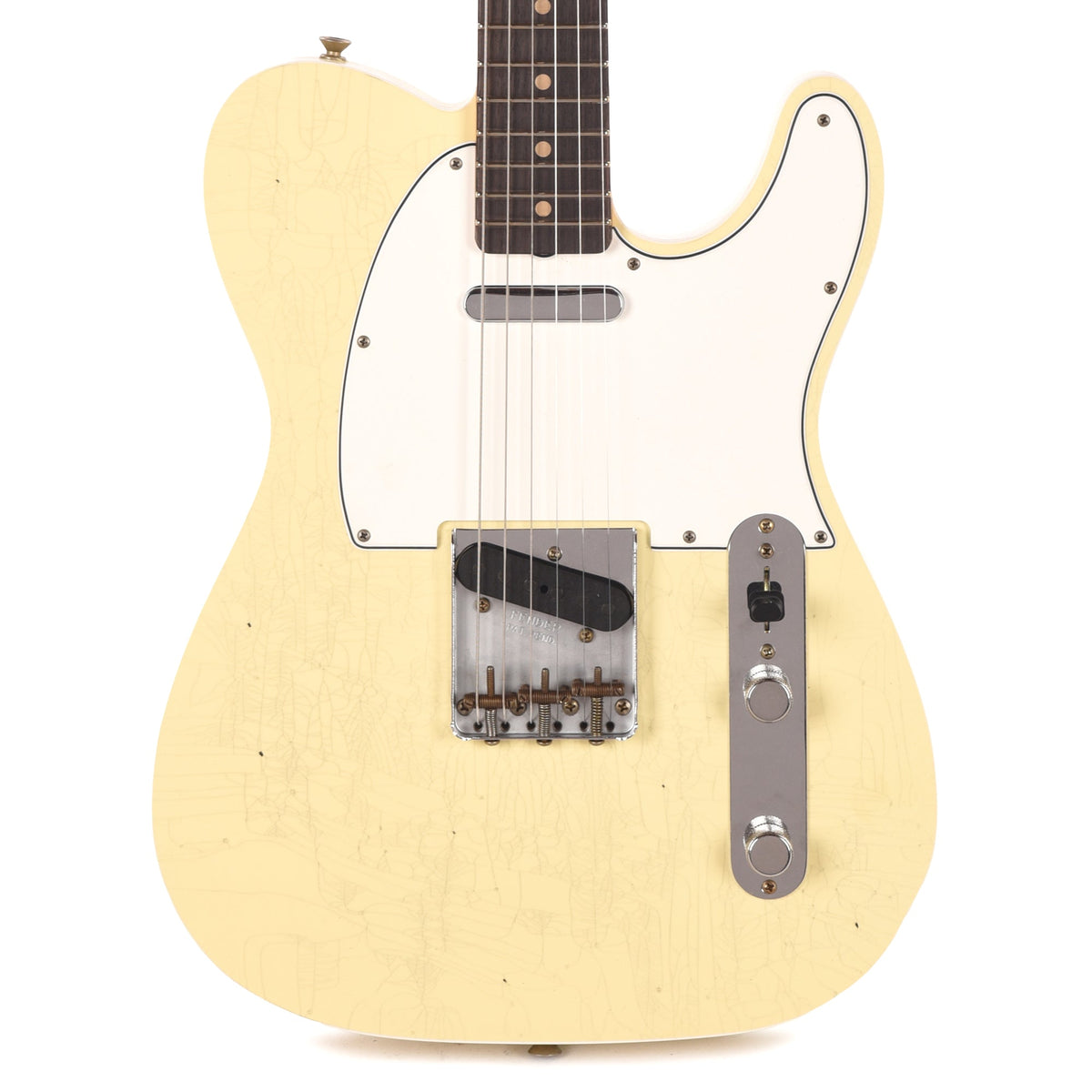 Fender Custom Shop 1960 Telecaster Custom Journeyman Relic Vintage White - View 2 | MusicMarket