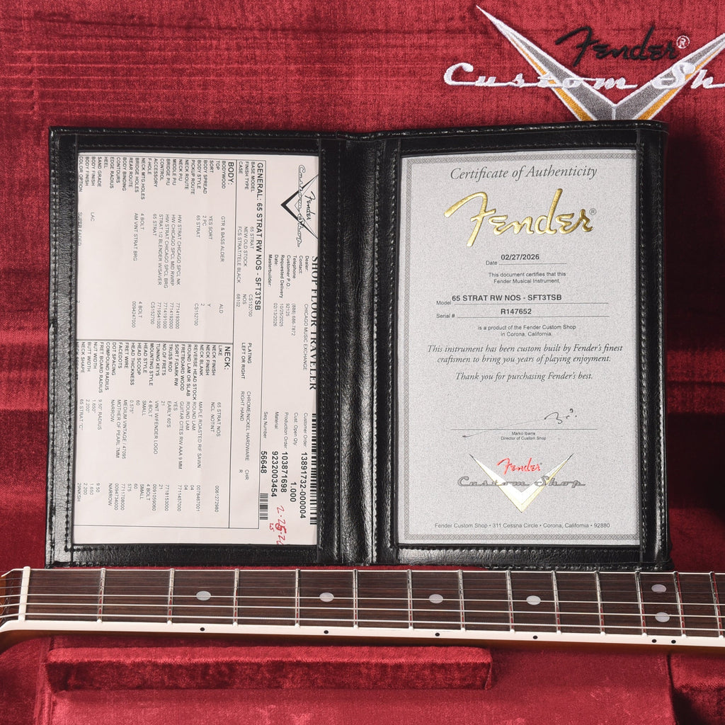 Fender Custom Shop 1965 Stratocaster "Chicago Special" NOS Super Faded Target 3-Color Sunburst - View 9 | MusicMarket