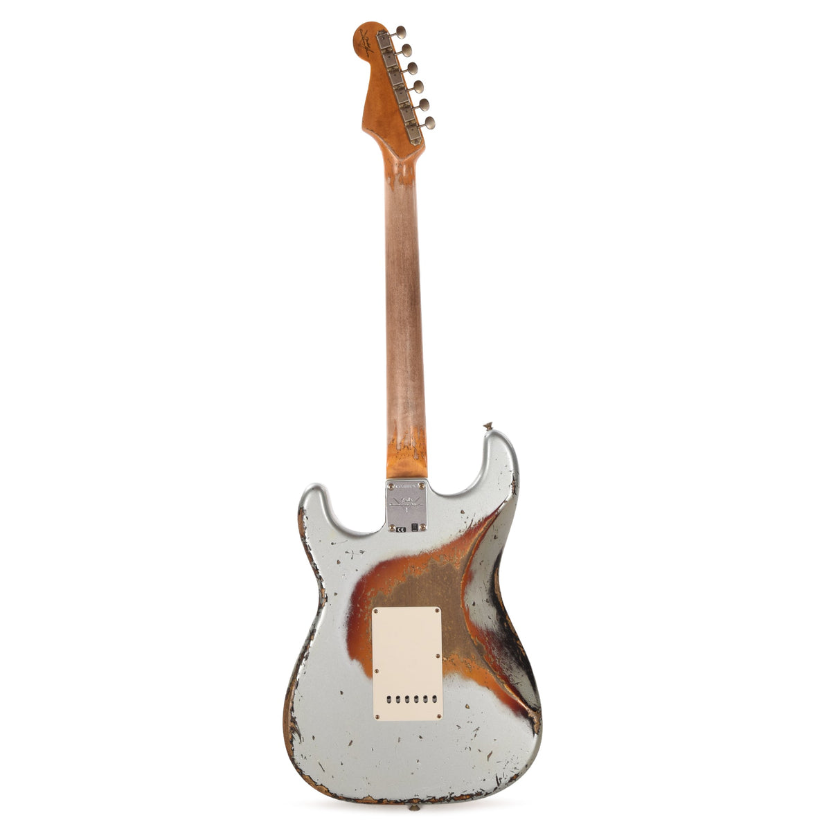 Fender Custom Shop 1965 Stratocaster Super Heavy Relic Super Faded Aged Firemist Silver over 3-Color Sunburst -