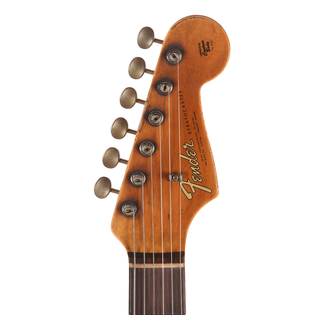 Fender Custom Shop 1965 Stratocaster Super Heavy Relic Super Faded Aged Firemist Silver over 3-Color Sunburst -