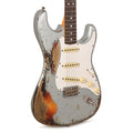 Fender Custom Shop 1965 Stratocaster Super Heavy Relic Super Faded Aged Firemist Silver over 3-Color Sunburst -