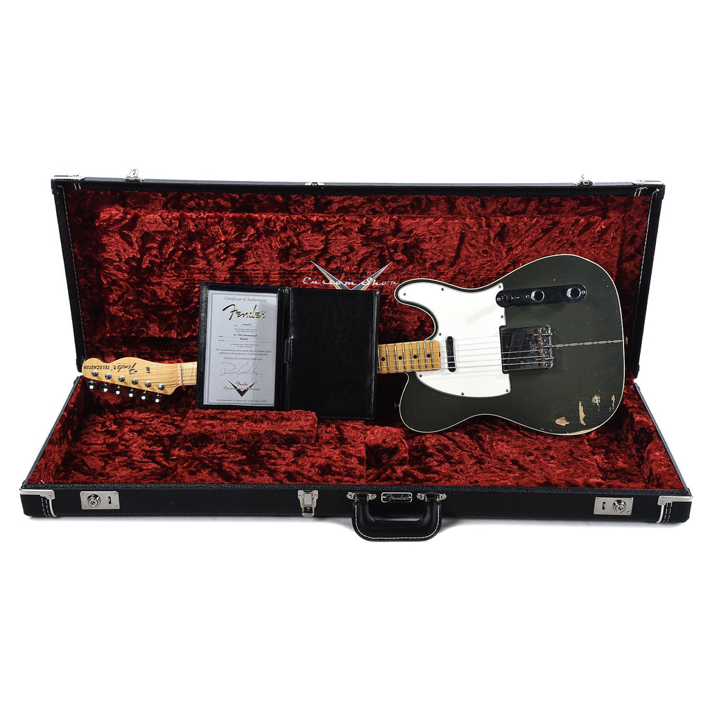 Fender Custom Shop 1967 Telecaster Luthier Olive Green Master Built by Dennis Galuszka - View 9 | MusicMarket