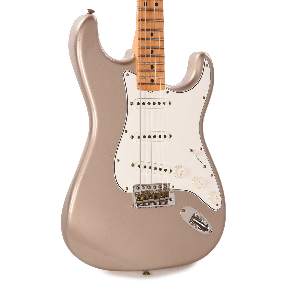 Fender Custom Shop 1969 Stratocaster Journeyman Relic Faded Shoreline Gold - MusicMarket