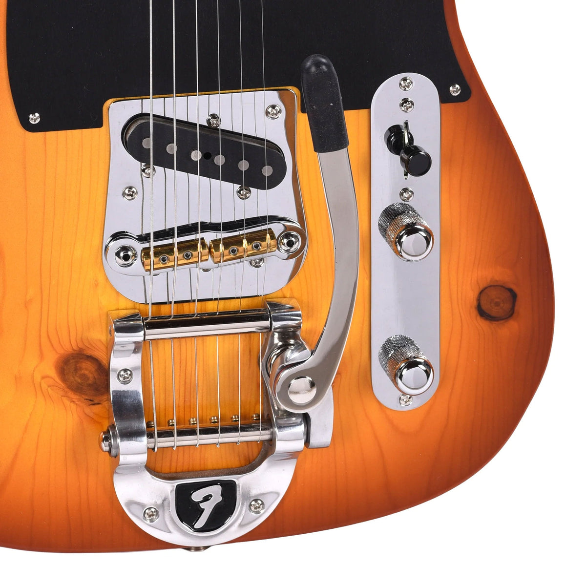 Fender Custom Shop '50s Telecaster NOS Tobacco Sunburst Master Built by Jason Smith w/Knotty Pine Top - View 13 |