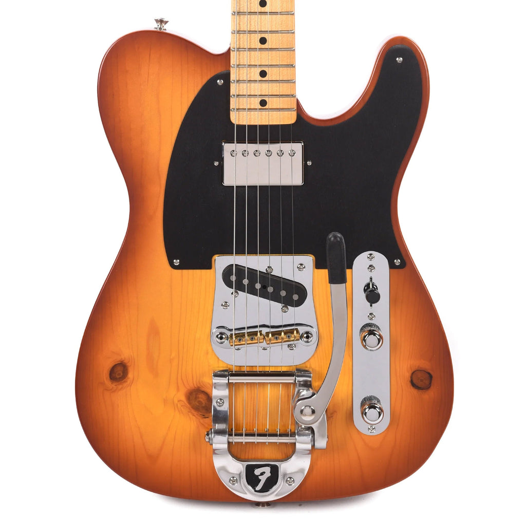 Fender Custom Shop '50s Telecaster NOS Tobacco Sunburst Master Built by Jason Smith w/Knotty Pine Top - View 2 |